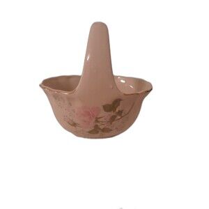 Jamestown China 6" Pink Rose Candy Dish/Basket